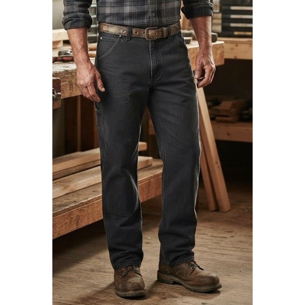 Genuine Dickies Men's‎ Carpenter Pants 40x30 Charcoal Gray Utility Work Stretch